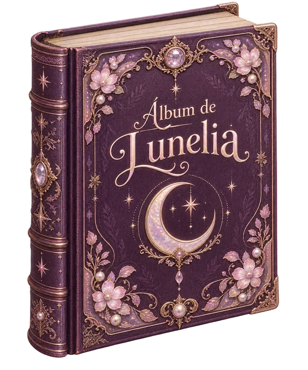 Capa ilustrada do Álbum de Lunelia